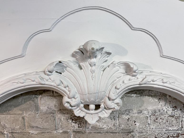 Large Louis XV style trumeau with a beautiful shell Large Louis XV style trumeau with a beautiful shell-2