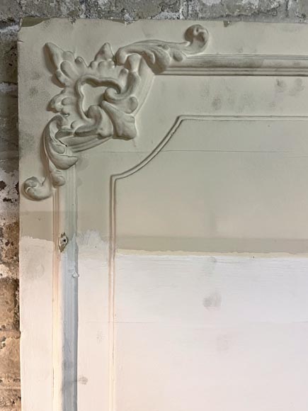 Large Louis XV style trumeau with a beautiful shell Large Louis XV style trumeau with a beautiful shell-3