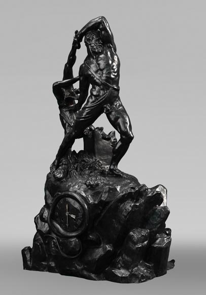 Antonio CANOVA (after), INGÉ and SOYER (attributed to), Clock “Hercules and Lichas”, circa 1840 Antonio CANOVA (after), INGÉ and SOYER (attributed to), Clock “Hercules and Lichas”, circa 1840-2