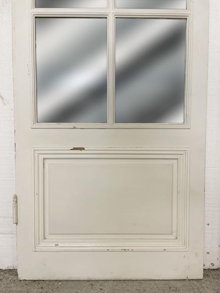 Pair of simple doors with a mirror on one side Pair of simple doors with a mirror on one side-3