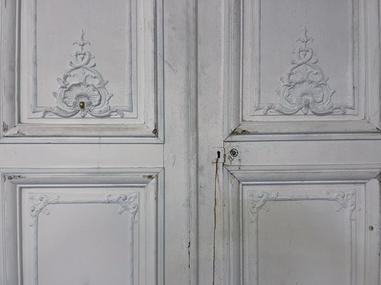 Set of antique Louis XV style double door and two doors Set of antique Louis XV style double door and two doors-10