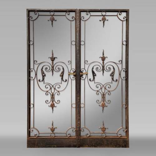 Double cast iron gate, late 19th century