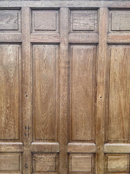 Set of about 23 linear meters of oak paneled room bases-13411-4