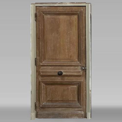 Antique oak door with frame