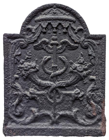 Fireback with Hermes' caduceus and horns of plenty Fireback with Hermes' caduceus and horns of plenty-0