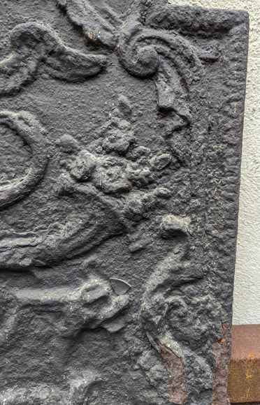 Fireback with Hermes' caduceus and horns of plenty Fireback with Hermes' caduceus and horns of plenty-3