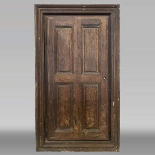 Small oak cupboard door with frame