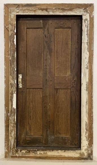 Small oak cupboard door with frame-7