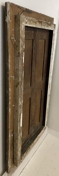 Small oak cupboard door with frame-8