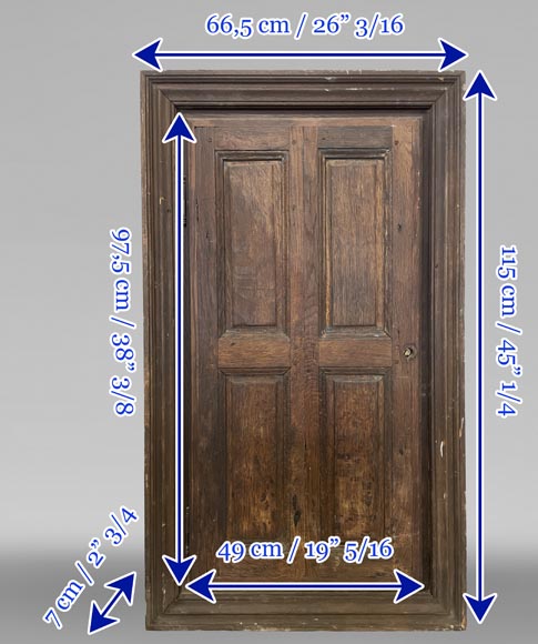 Small oak cupboard door with frame-9