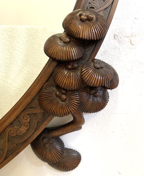 Gabriel VIARDOT (attributed to), Large Japonesque Mirror in the shape of a moon crescent with a dragon, second half of the 19th century Gabriel VIARDOT (attributed to), Large Japonesque Mirror in the shape of a moon crescent with a dragon, second half of the 19th century-3