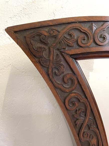 Gabriel VIARDOT (attributed to), Large Japonesque Mirror in the shape of a moon crescent with a dragon, second half of the 19th century Gabriel VIARDOT (attributed to), Large Japonesque Mirror in the shape of a moon crescent with a dragon, second half of the 19th century-8