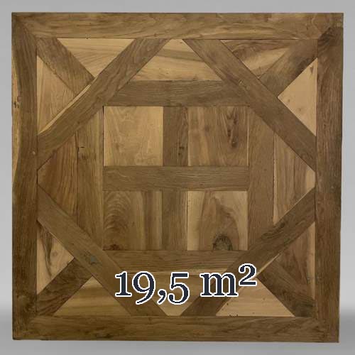 Lot of about 19,5m² of Arenberg parquet flooring, 19th century