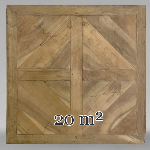 Lot of about 20m² of Soubise parquet flooring, 19th century