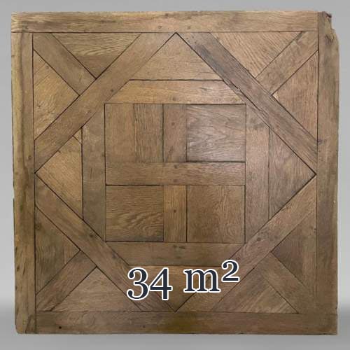 Batch of about 34m² of Arenberg parquet flooring, 18th century