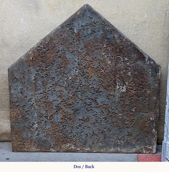 Cast iron fireback from a 16th century original model, 20th century Cast iron fireback from a 16th century original model, 20th century-6
