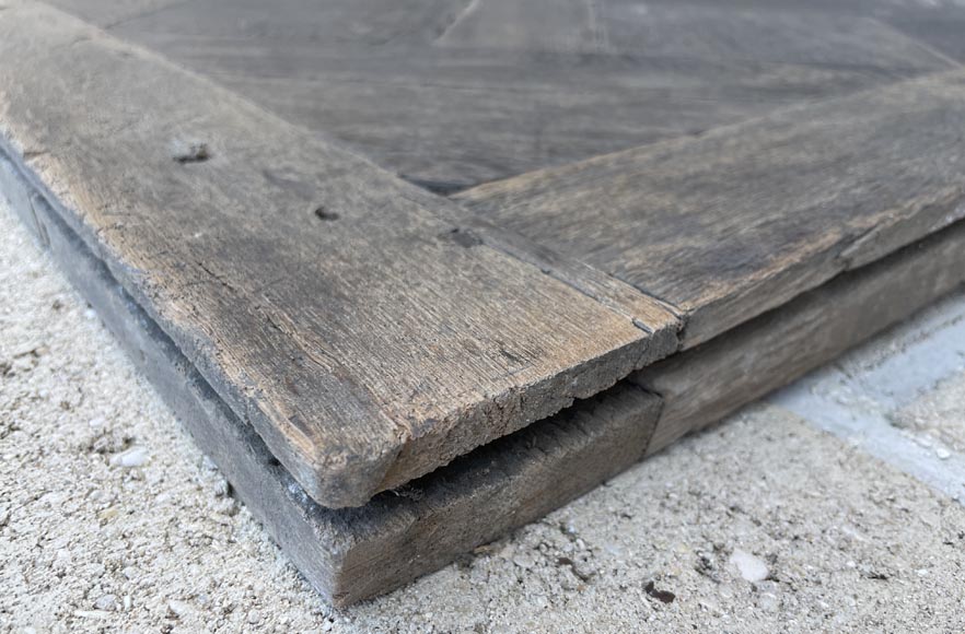 Batch of about 11 m² of 18th century Versailles oak parquet flooring Batch of about 11 m² of 18th century Versailles oak parquet flooring-4