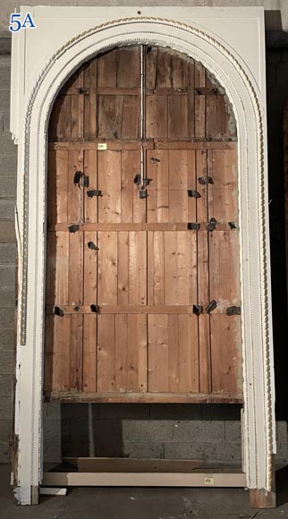 Carved, regilded and white-painted wooden paneling Carved, regilded and white-painted wooden paneling-5