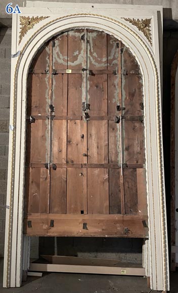 Carved, regilded and white-painted wooden paneling Carved, regilded and white-painted wooden paneling-6