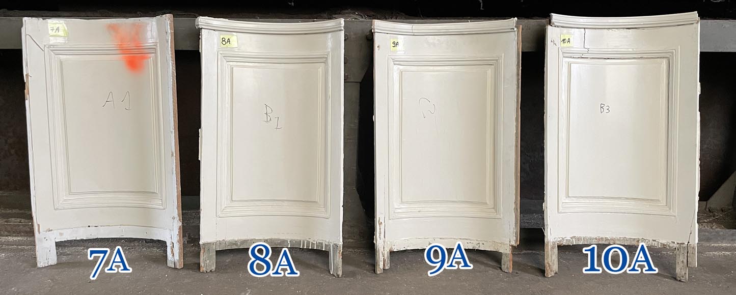 Carved, regilded and white-painted wooden paneling Carved, regilded and white-painted wooden paneling-17