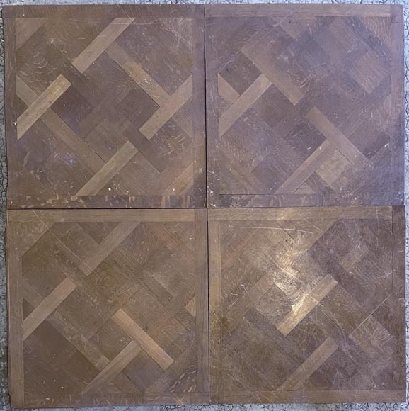 Batch of about 30 m² of 18th century style Versailles oak parquet flooring Batch of about 30 m² of 18th century style Versailles oak parquet flooring-5