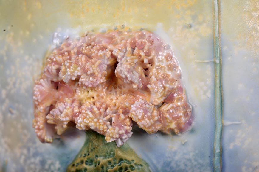 Ceramic vase with a floral relief decoration, Amphora factory Ceramic vase with a floral relief decoration, Amphora factory-4