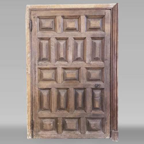 Spannish oak door with frame, 18th century