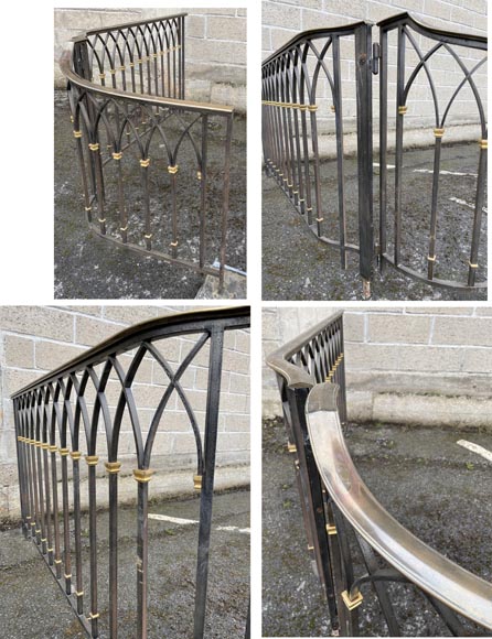Art Deco wrought iron handrail Art Deco wrought iron handrail -2