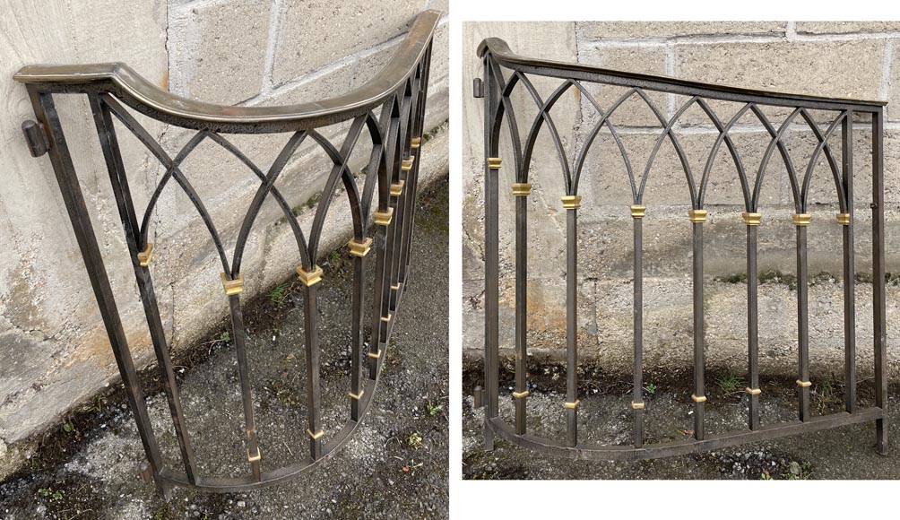 Art Deco wrought iron handrail Art Deco wrought iron handrail -3