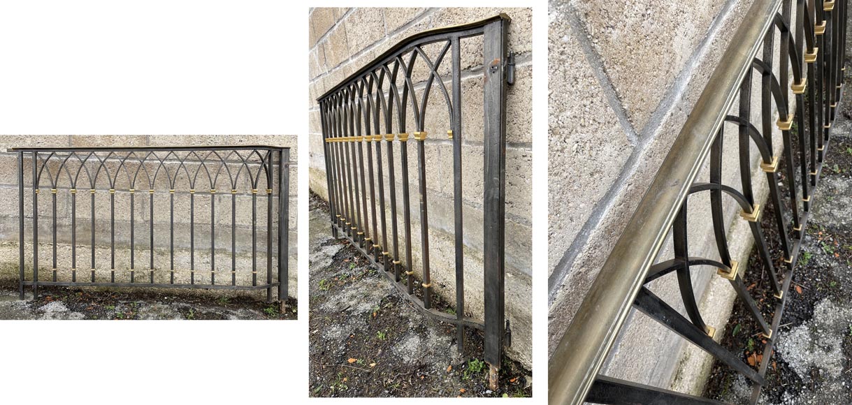 Art Deco wrought iron handrail Art Deco wrought iron handrail -4