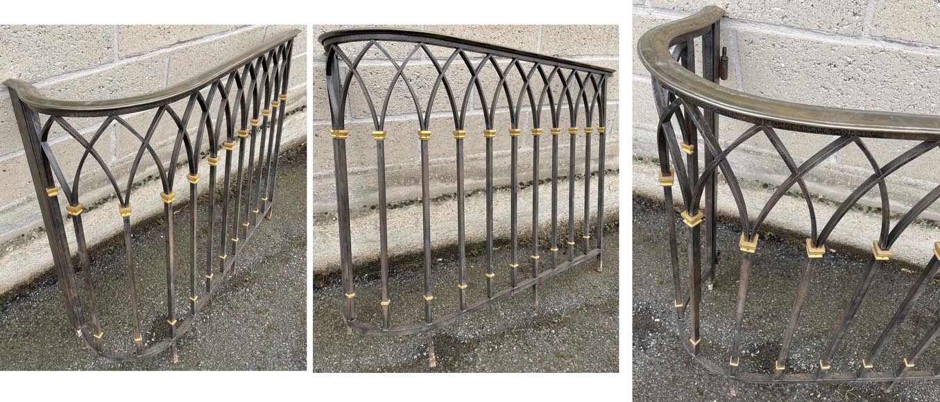 Art Deco wrought iron handrail Art Deco wrought iron handrail -8