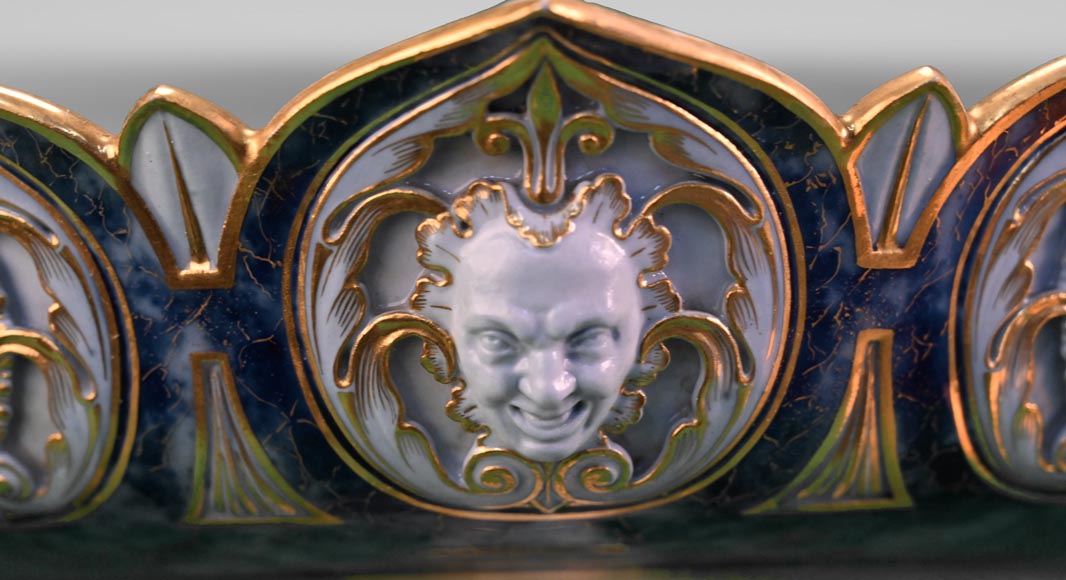 SÈVRES Manufacture, Porcelain Tazza with Masks, 1846-1863 SÈVRES Manufacture, Porcelain Tazza with Masks, 1846-1863-2