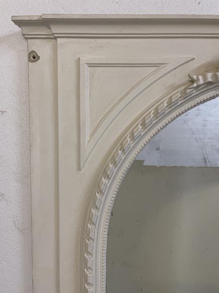 Louis XVI style trumeau with a curved top and a ribbon Louis XVI style trumeau with a curved top and a ribbon-3