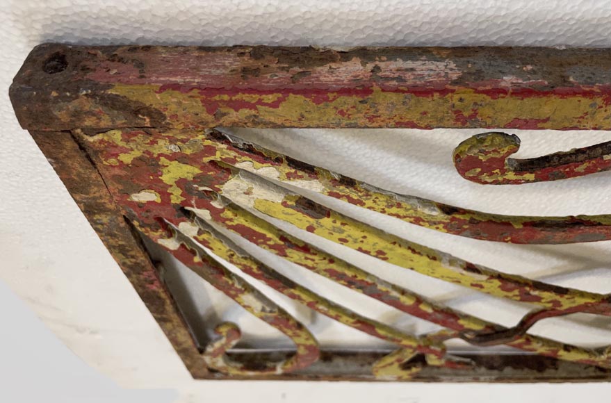 Pair of two iron Art Nouveau elements Pair of two iron Art Nouveau elements-3