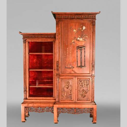 Gabriel VIARDOT (attributed to), Japanese-Style Display Cabinet and Wardrobe, late 19th century