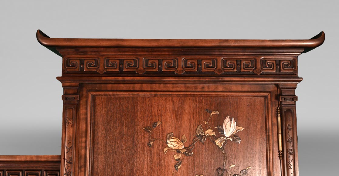Gabriel VIARDOT (attributed to), Japanese-Style Display Cabinet and Wardrobe, late 19th century Gabriel VIARDOT (attributed to), Japanese-Style Display Cabinet and Wardrobe, late 19th century-1