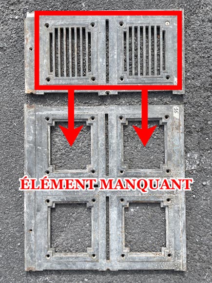 Double Quarter-Turn Staircase and Walkway in Cast Iron and Wrought Iron, 1865 Double Quarter-Turn Staircase and Walkway in Cast Iron and Wrought Iron, 1865 -13