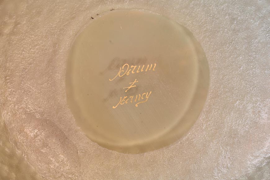 Daum Nancy — “Maple Leaves” Art Nouveau Acid-Etched Glass Vase Daum Nancy — “Maple Leaves” Art Nouveau Acid-Etched Glass Vase-8