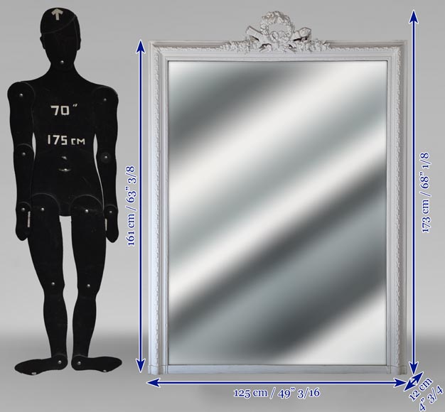 Louis XVI style Trumeau with laurel wreath Louis XVI style Trumeau with laurel wreath-7