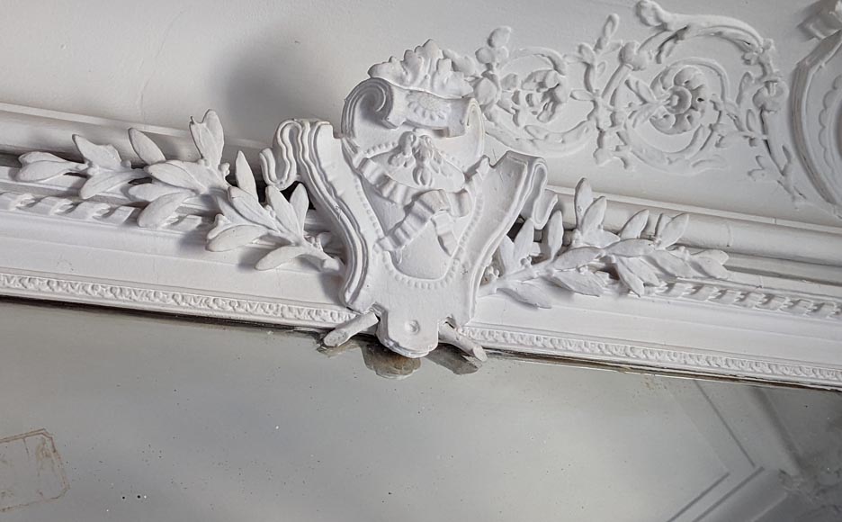 Napoleon III style trumeau with crossed ribbon decoration Napoleon III style trumeau with crossed ribbon decoration-2