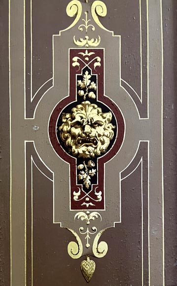 Pair of large Napoleon III painted double doors-4