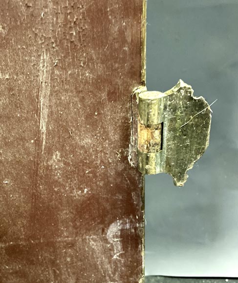 Pair of large Napoleon III painted double doors-6