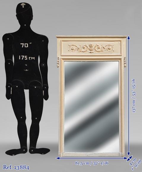 Trumeau in stucco and painted wood in the Louis XVI style Trumeau in stucco and painted wood in the Louis XVI style-6