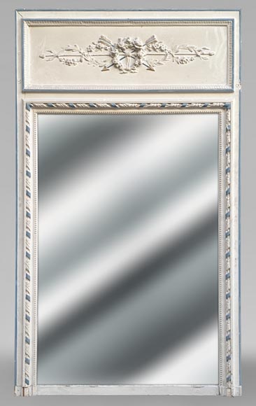 Trumeau in stucco and painted wood in the Louis XVI style Trumeau in stucco and painted wood in the Louis XVI style-0