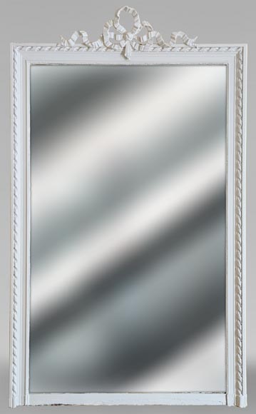 Small Louis XVI style trumeau with openwork ribbon decoration Small Louis XVI style trumeau with openwork ribbon decoration-0