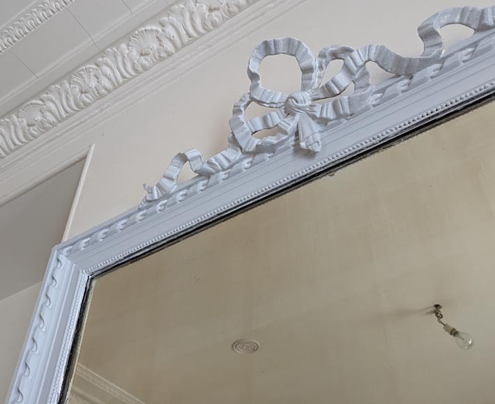 Small Louis XVI style trumeau with openwork ribbon decoration Small Louis XVI style trumeau with openwork ribbon decoration-2