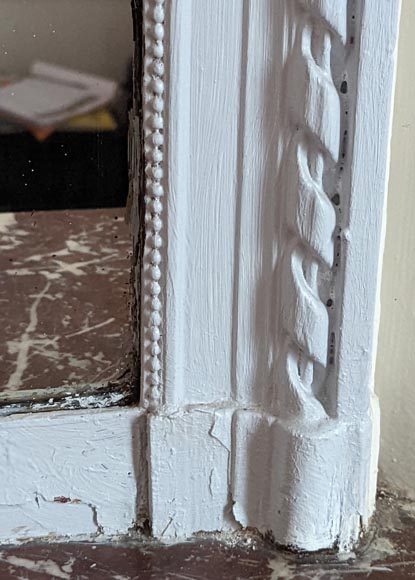 Small Louis XVI style trumeau with openwork ribbon decoration Small Louis XVI style trumeau with openwork ribbon decoration-5