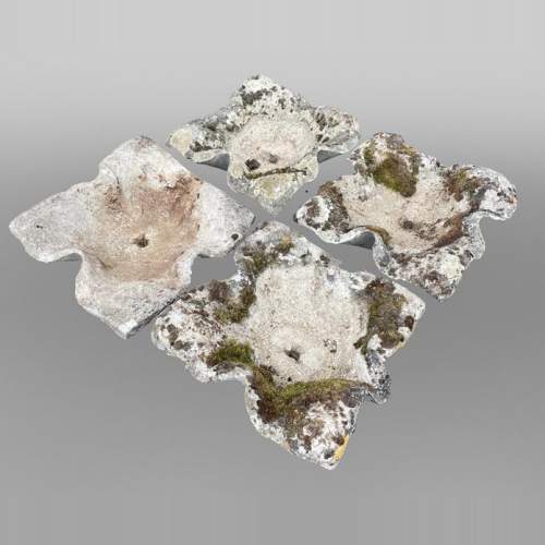 Set of 19 Concrete Planters in Willy Guhl Style