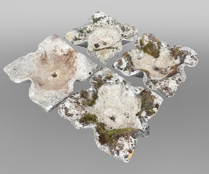 Set of 19 Concrete Planters in Willy Guhl Style Set of 19 Concrete Planters in Willy Guhl Style-0