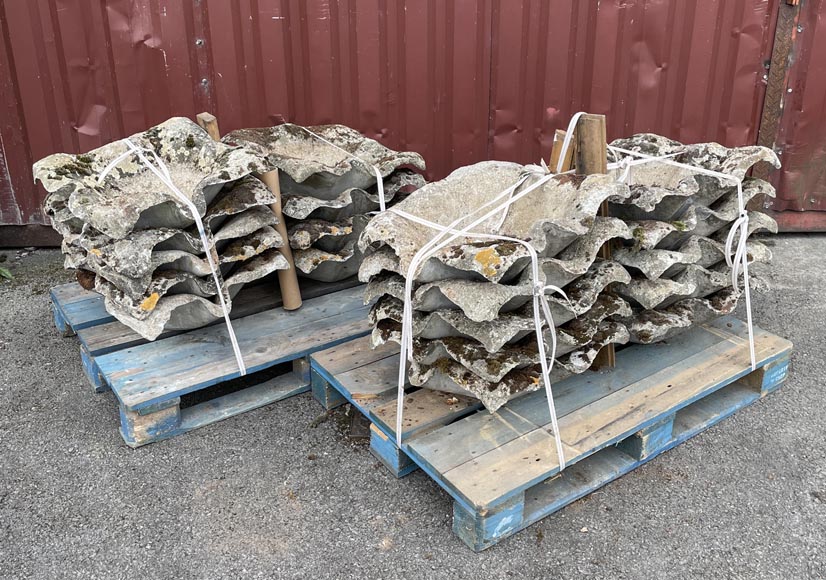 Set of 19 Concrete Planters in Willy Guhl Style Set of 19 Concrete Planters in Willy Guhl Style-4